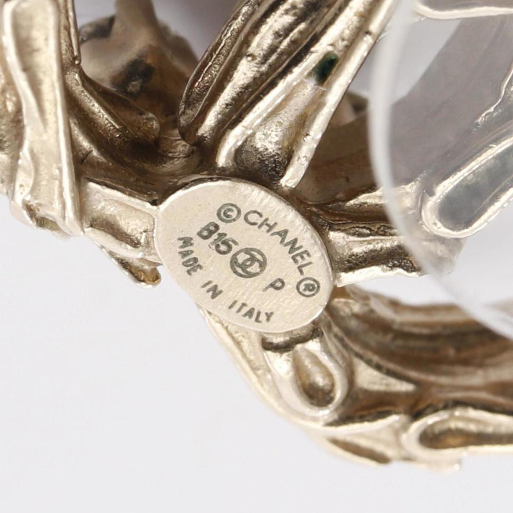 CHANEL Gold Logo Earrings - Picture 3 of 6